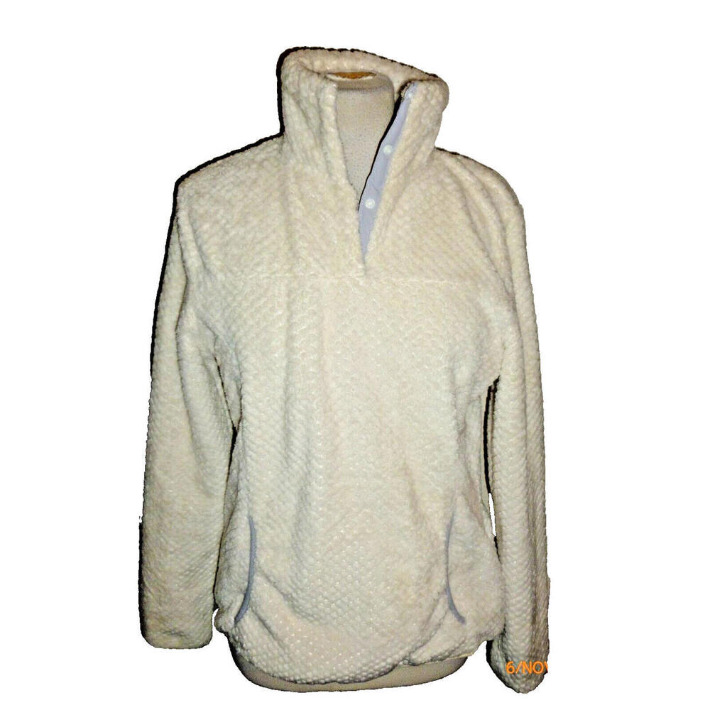 Blu Pepper Plus Jacket Ivory Cream Bohemian Casual NWT Women Large Excellent